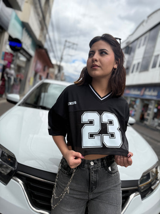 Camiseta Crop Jersey GENIUS