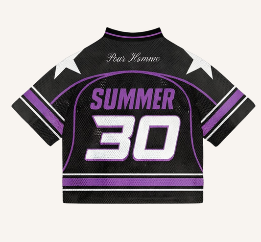 Camiseta Crop Estrella Morada