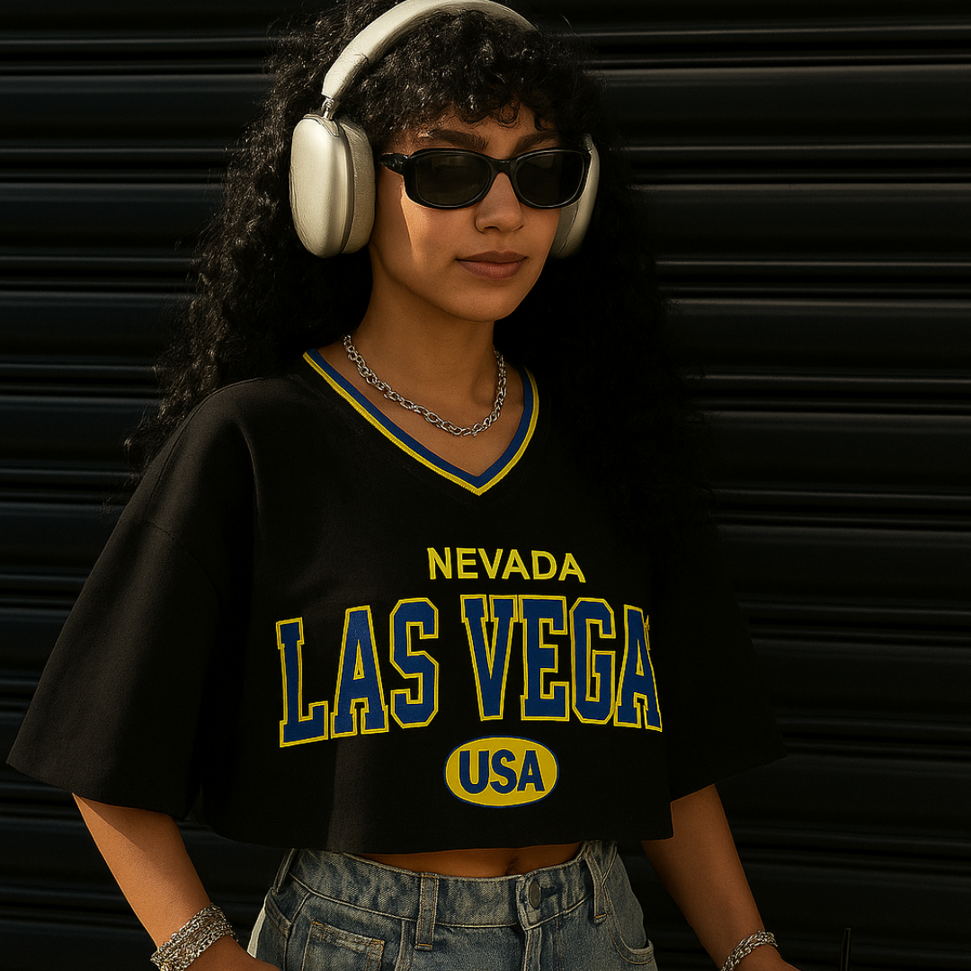 Camiseta Crop Las Vegas
