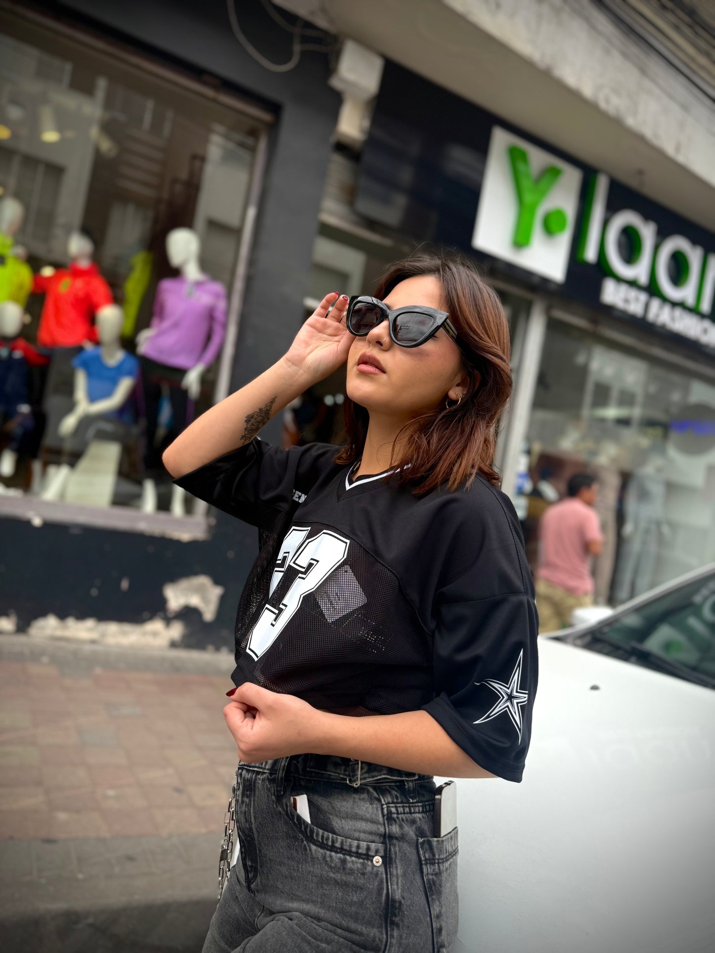 Camiseta Crop Jersey GENIUS